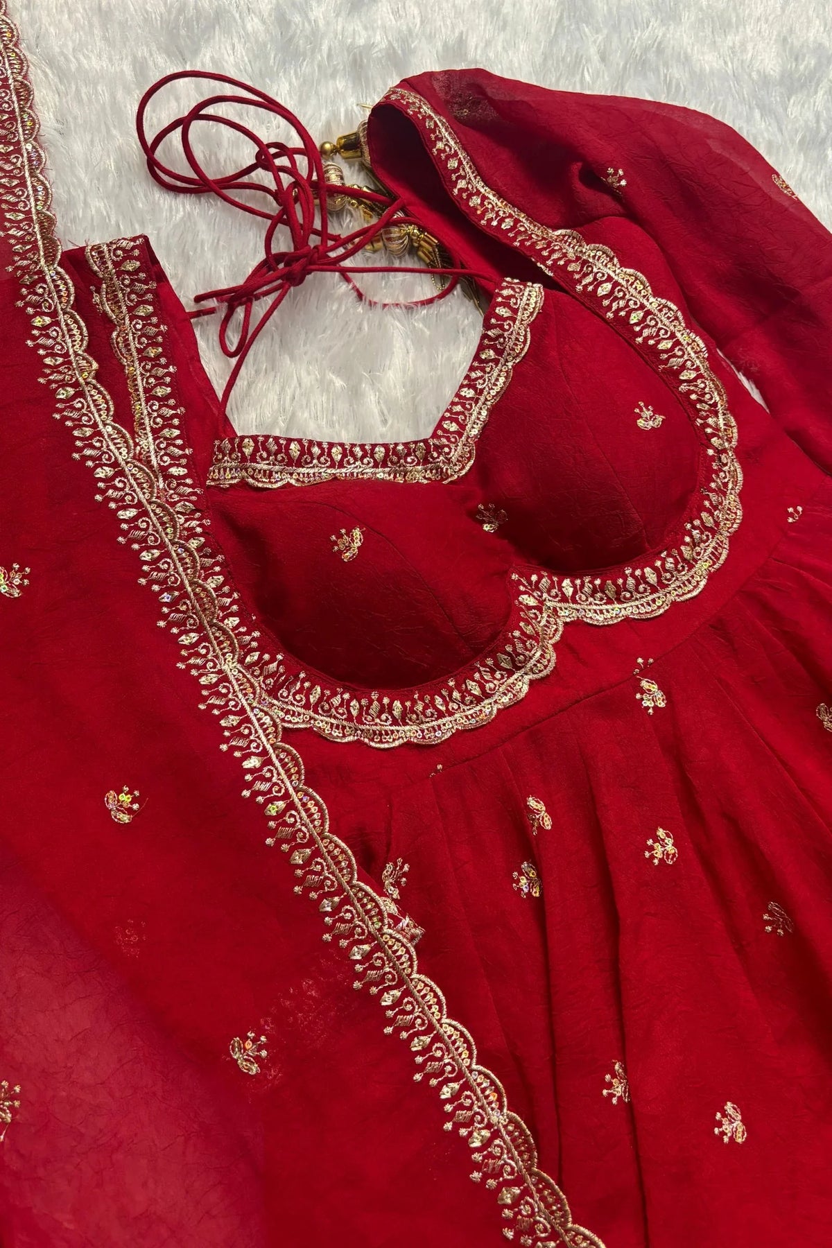 Elegance Unveiled: A Red Dress in Luxury