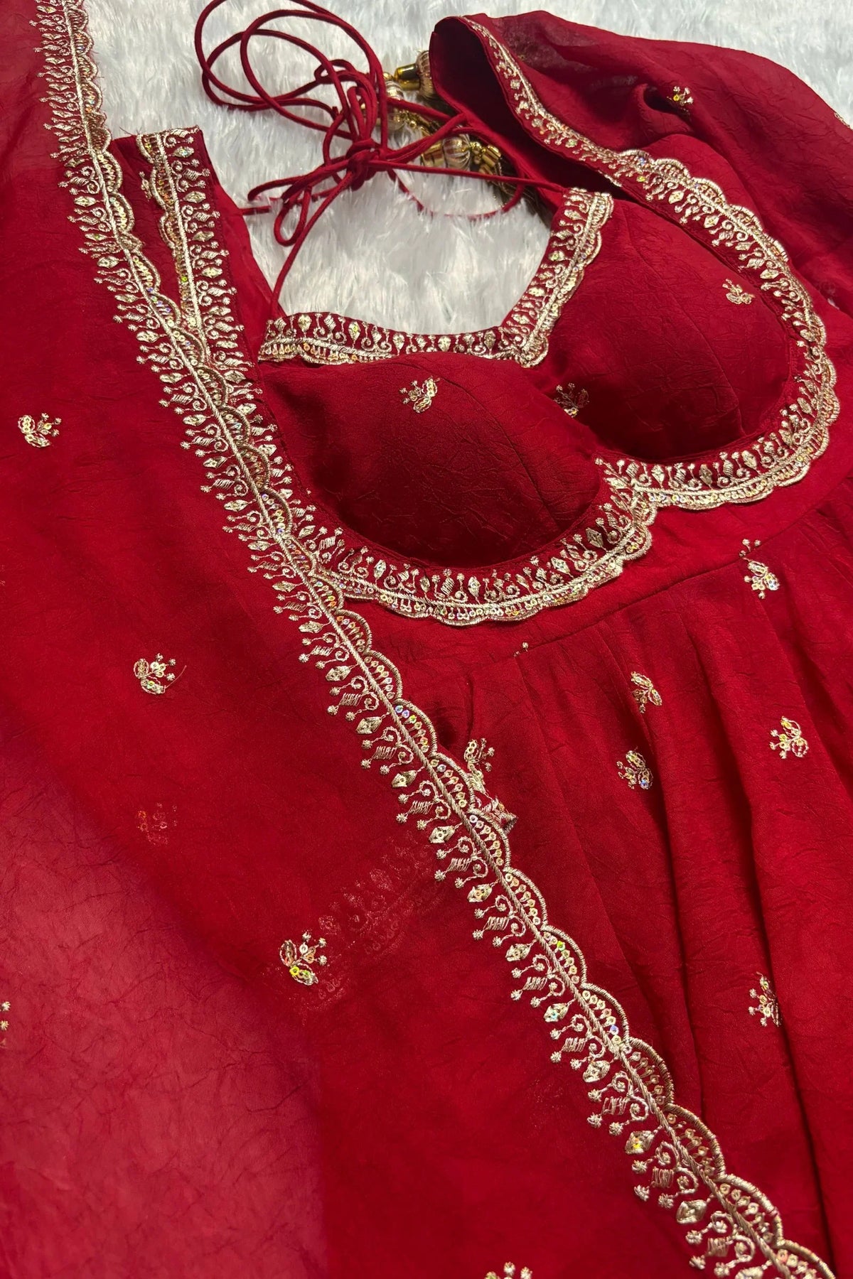 Elegance Unveiled: A Red Dress in Luxury