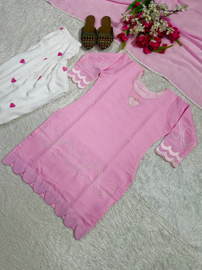 Đěsigner Party Wear Look Top With Farshi Salwar