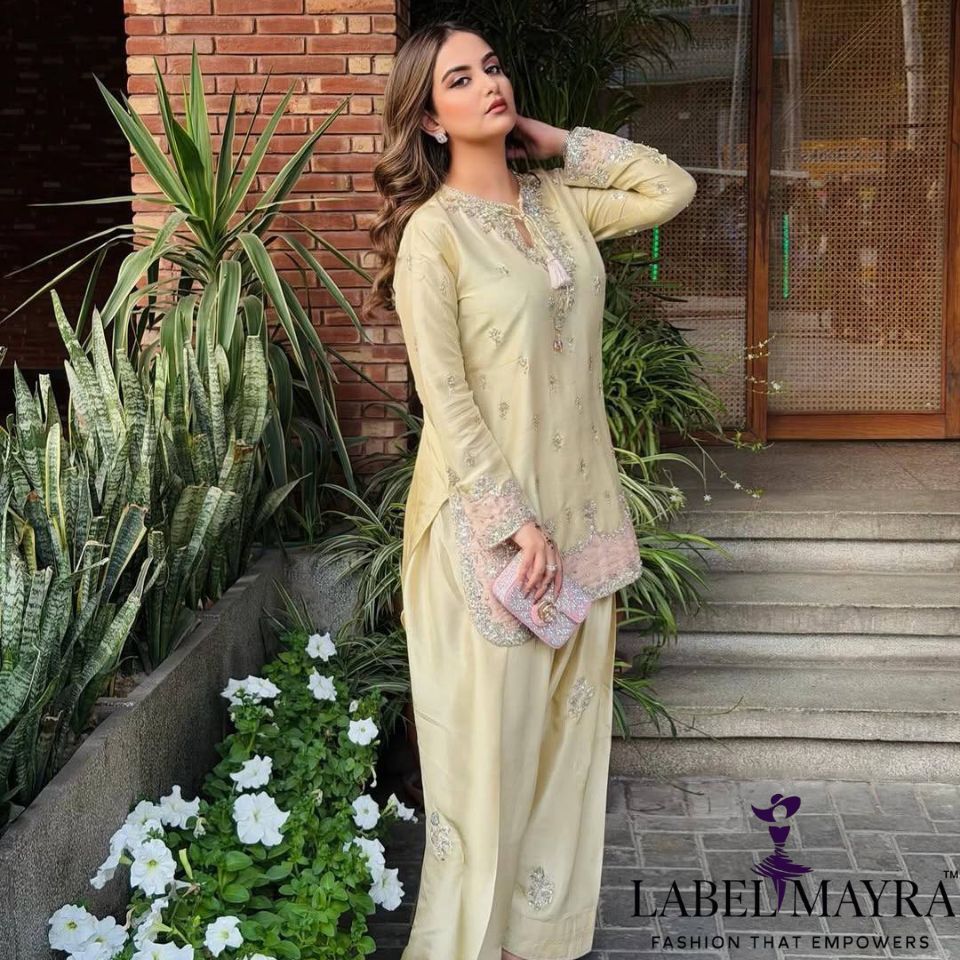 Walking in grace while wearing timeless elegance with modern ethnic charm