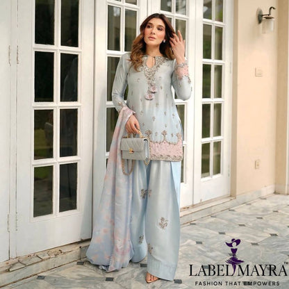Walking in grace while wearing timeless elegance with modern ethnic charm