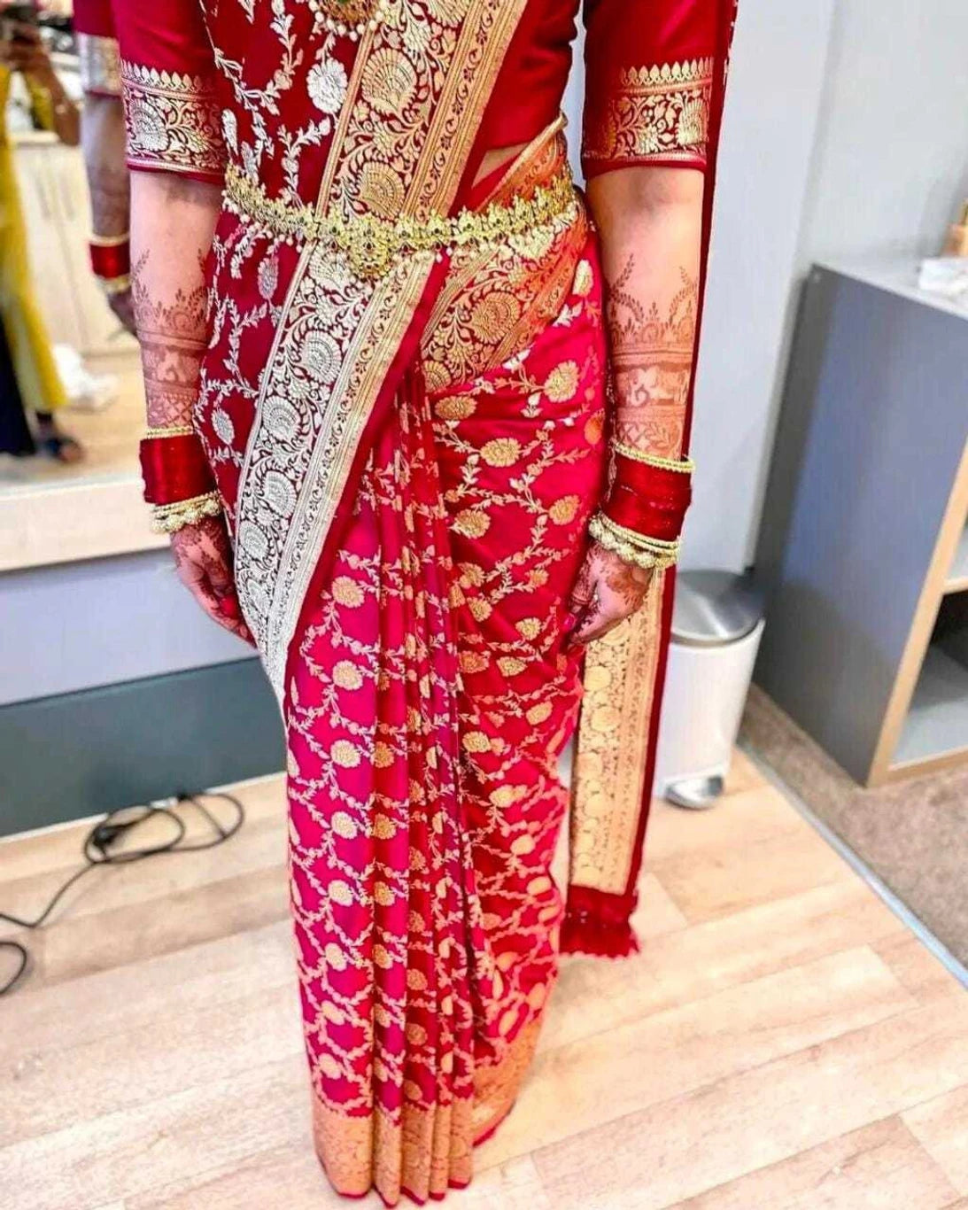 Red Banarasi Silk Saree