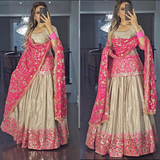 *Presenting New Designers Lehenga -Top In New Fancy Style*