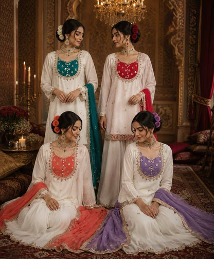 vory Set, Pakistani Suit, Embroidered Kurta Set