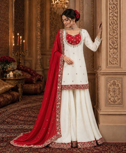 vory Set, Pakistani Suit, Embroidered Kurta Set