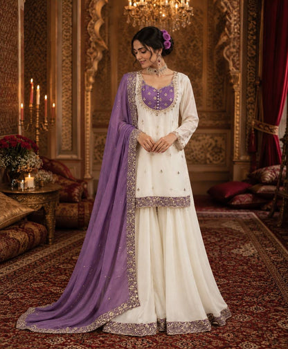 vory Set, Pakistani Suit, Embroidered Kurta Set