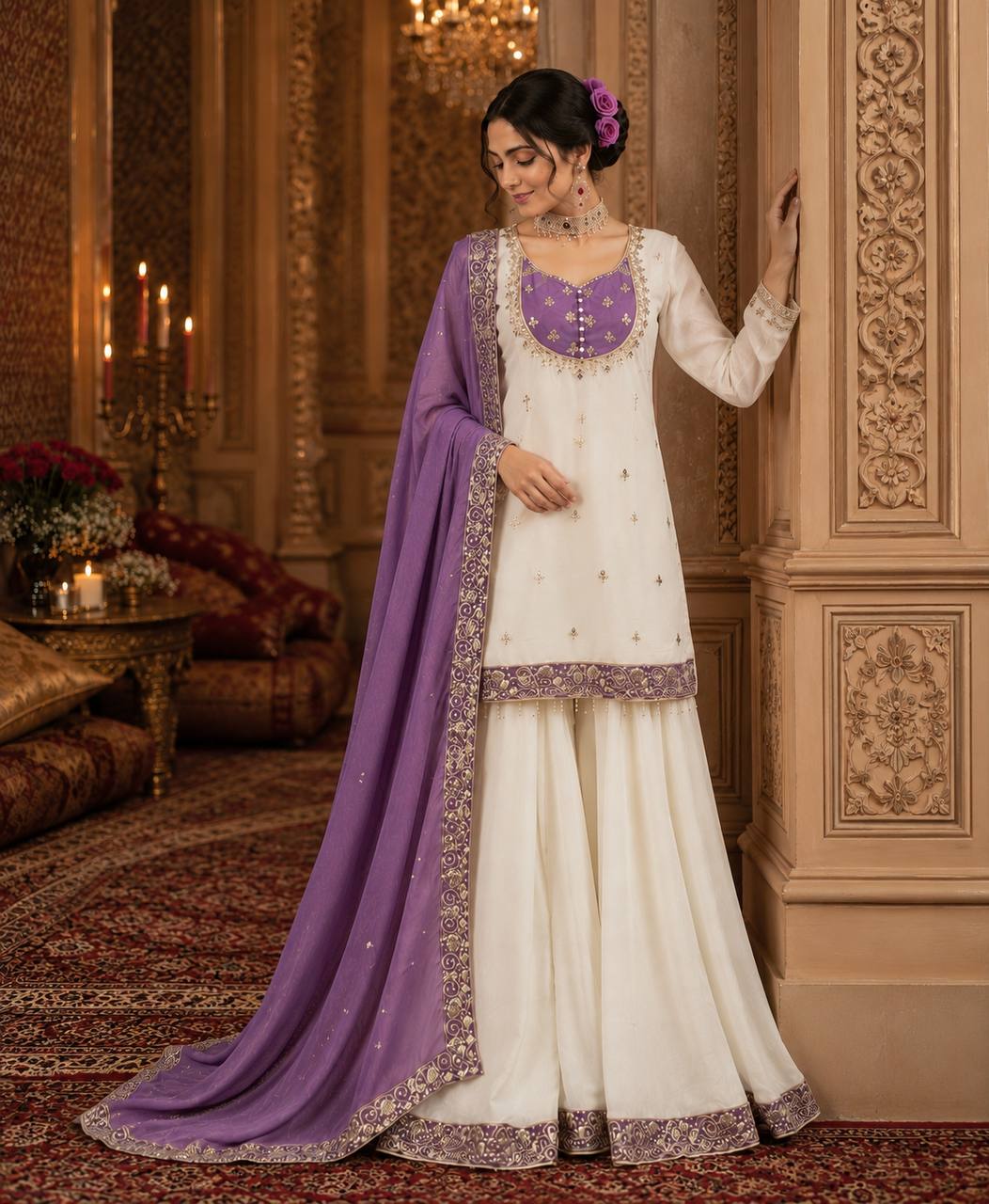 vory Set, Pakistani Suit, Embroidered Kurta Set