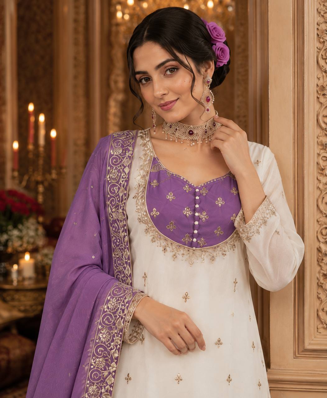 vory Set, Pakistani Suit, Embroidered Kurta Set