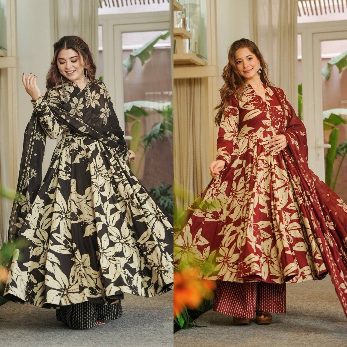 Classic Ethnic Glam in Black & Beige