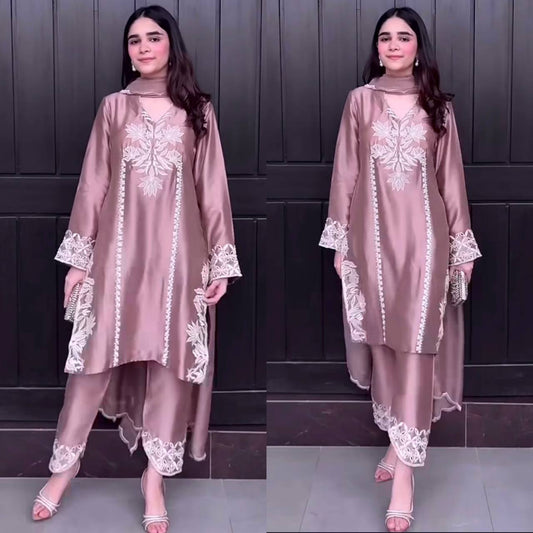 Luxurious Suit Adorned with Intricate