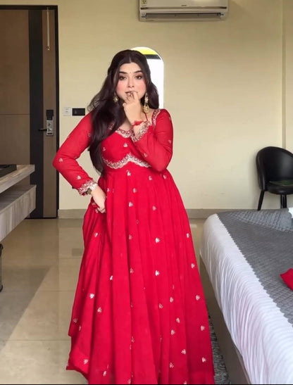 Elegance Unveiled: A Red Dress in Luxury