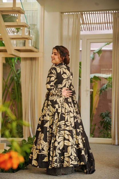 Classic Ethnic Glam in Black & Beige