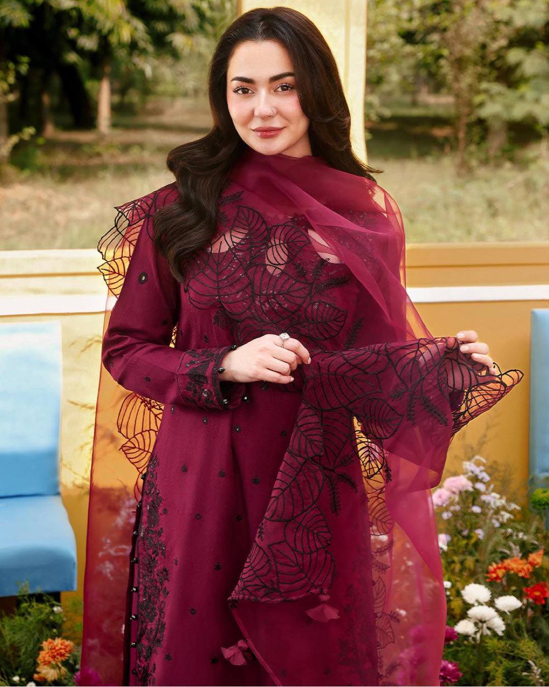 Elegant Maroon Embroidered Kurta Set – Timeless Ethnic Grac