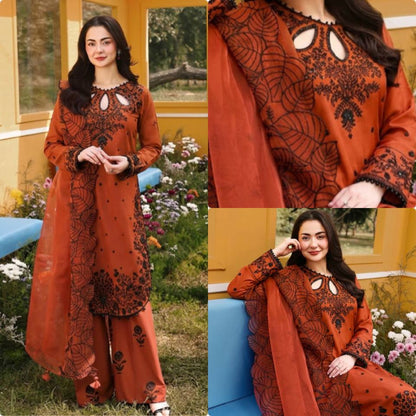 Elegant Maroon Embroidered Kurta Set – Timeless Ethnic Grac