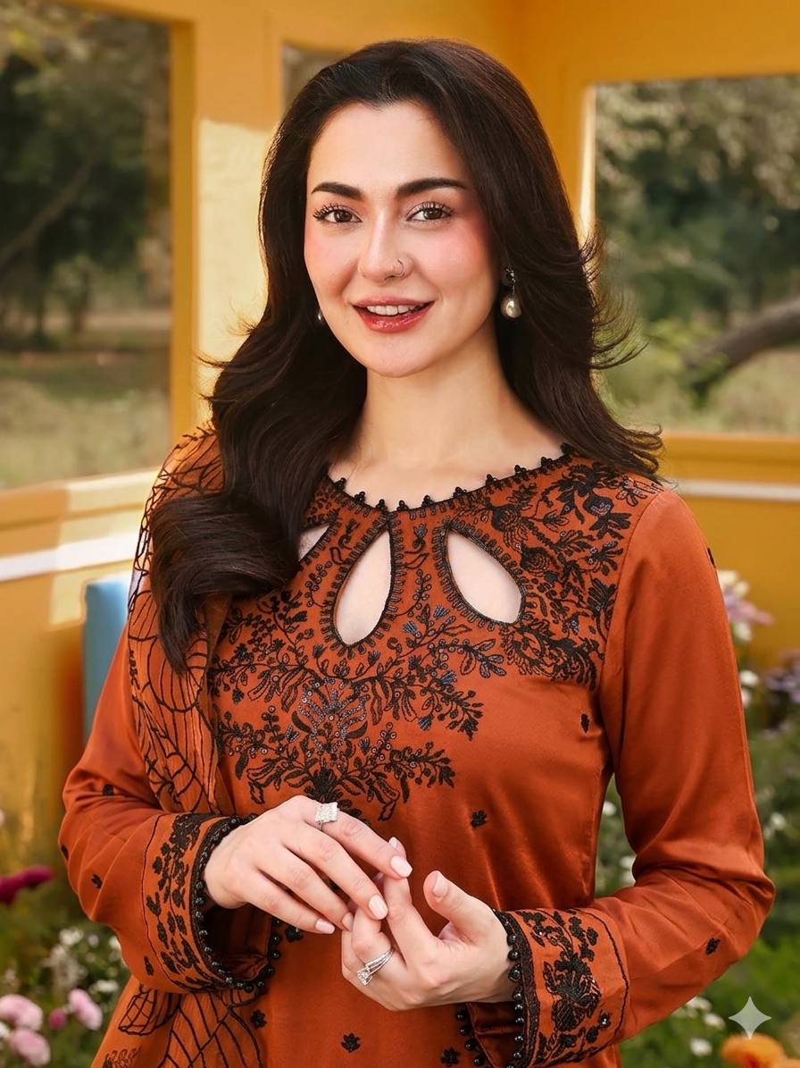 Elegant Maroon Embroidered Kurta Set – Timeless Ethnic Grac