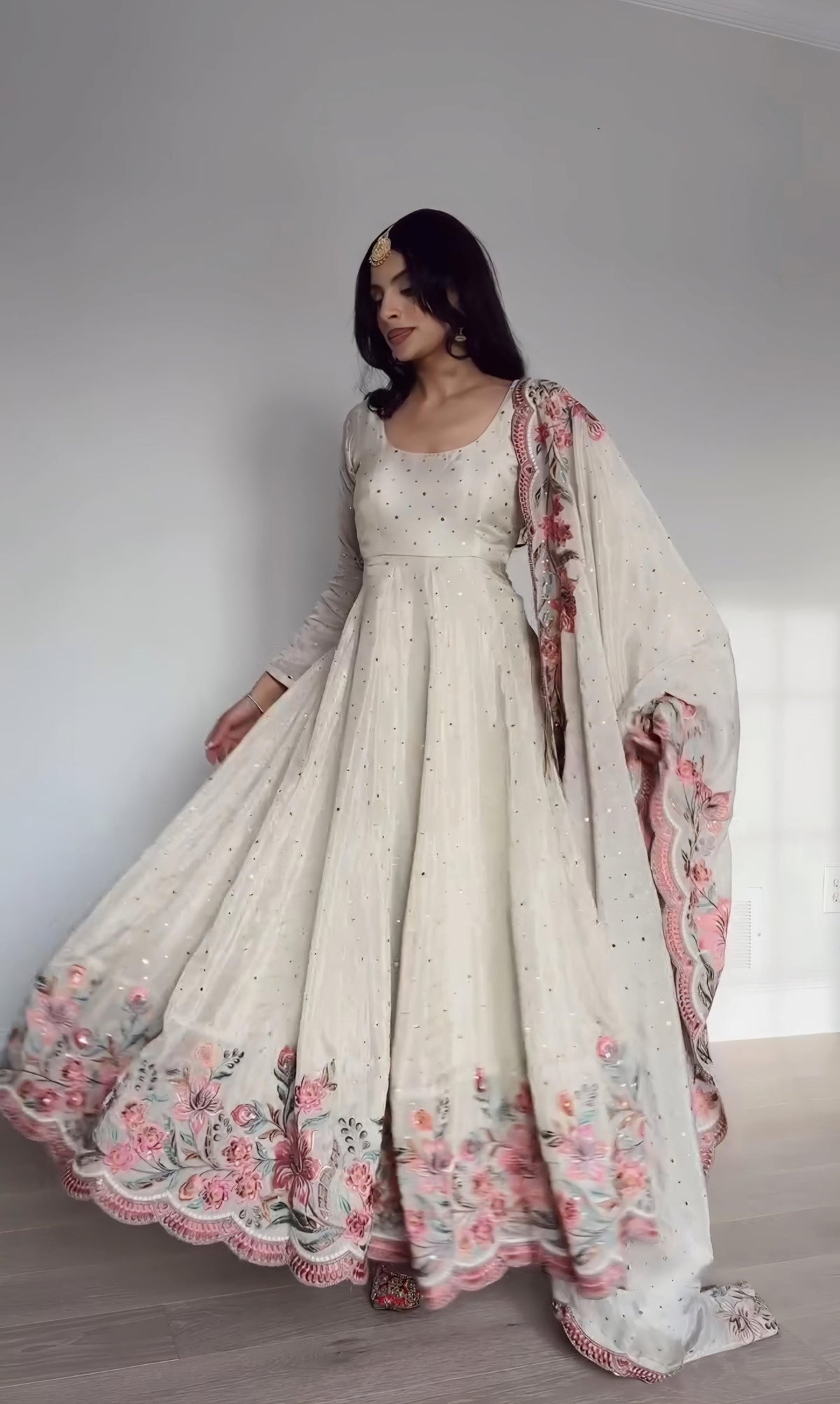 Blossom Elegance Gown Petal Whisper Couture Floral Reverie Dress
