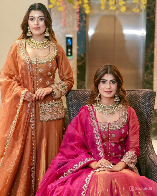 Luxurious Ethnic Lengha Suit Set with Exquisite Embroidery Work